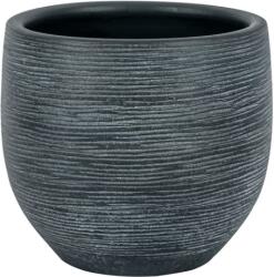 NDT Le Havre 17-01G dark grey 23 cm kerámia növénytartó