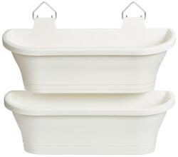 elho Corsica Vert Forest Large Set/2 Whit műanyag növénytartó