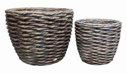  Twist-Hyzin S/2 grey wash kerámia növénytartó szett