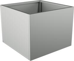  Nívó Cubo virágláda L, Fehéralumínium színben 70x70x55 cm
