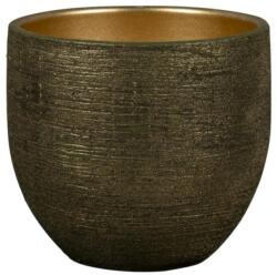 NDT Antilia 1-01AG green/gold 24 cm kerámia növénytartó