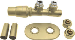 Deante bal oldali termosztatikus radiátorszelep, matt arany AGI_RZL1 (AGI_RZL1)