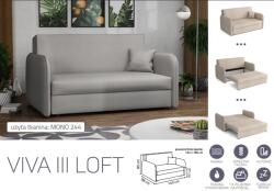Mindigbútor VIVA LOFT III. előre nyíló rugós kanapé Mono 244 színben - sprintbutor