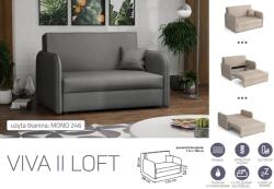 Mindigbútor VIVA LOFT II. előre nyíló rugós kanapé Mono 246 színben - sprintbutor