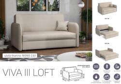Mindigbútor VIVA LOFT III. előre nyíló rugós kanapé Mono 233 színben - sprintbutor
