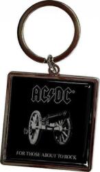 AC/DC Logo Outline For Those About To Rock Breloc (ACDCKEY13)