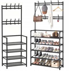 VG Előszobai Ruha és Cipőtartó Állvány, 168 x 60 x 26 cm