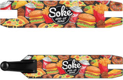 SOKE Roller Gripszalag, SOKE, GO! Fast Food, gyorséttermi ételek minta, 47, 1 x 9, 3 cm, csiszolópapír felületű, SOKE GO! rollerekkel kompatibilis (TE801211)