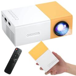 VG Mini Projektor Hordozható Projektor Gyerekeknek LED TFT LCD Sárga És Fehér Színben, VG
