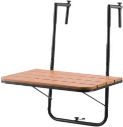 VEVOR Balkonra akasztható lehajtható asztal 595x400 mm rozsdamentes acél tartó (FXGZSM25INCHDZVCRV0)
