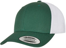 FLEXFIT Retro kéttónusú Trucker sapka barna|zöld