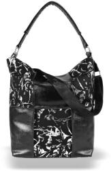 ZELLIA Női Válltáska 19141 Fekete Matt - Leaf - (ZLK-19141-15494740)