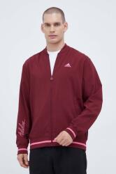 adidas bomber dzseki - burgundia L
