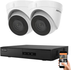 Hikvision 2 dome biztonsági kamerás IP kamera rendszer 4MP
