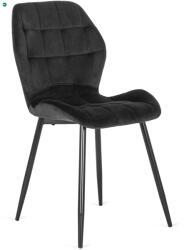 Mebel Elite Fekete Bársony Étkezőszék LUCKY