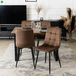 Mebel Elite Barna Bársony Étkezőszék. PERU