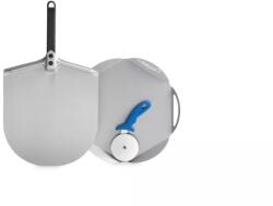 GI METAL Pizza készlet: pizzalapát, felszolgáló tálca és Pizzavágó (SETCLASS30/25)