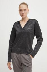 KARL LAGERFELD felső fekete, női, mintás, 246W1805 - fekete M