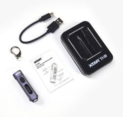 XTAR T1 MINI ultrakönnyű zseblámpa 500lm USB UV lámpával (XTAR-T1-MINI)