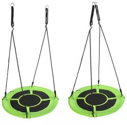 Malatec Gólyafészek hinta zöld / fekete, 100 cm