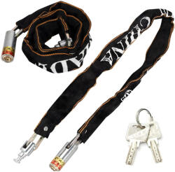 Malatec Biztonsági Kerékpárzár, 2db kulcs, 125 cm