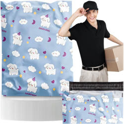 Malatec Futártasak ragasztócsíkkal 310X420 LUCKY DOG 50 db