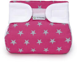 T-TOMI Ortopédiai pamut terpeszpelenka, magenta (3-6 kg)
