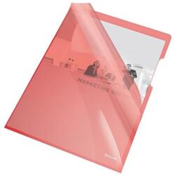 Esselte Genotherm, "L", A4, 150mikron, víztiszta felület, ESSELTE "Luxus", piros, 25db/cs (55433) - tonerpiac