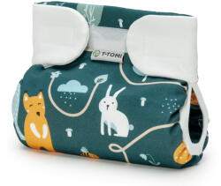 T-TOMI Ortopédiai pamut terpeszpelenka, állat barátok (3-6 kg)