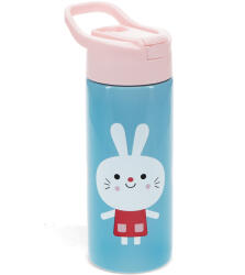 Rex London Rozsdamentes acél szívószálas kulacs nyomógombos tetővel 500ml, Lotti és barátai