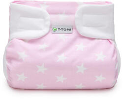 T-TOMI Ortopédiai pamut terpeszpelenka, rózsaszín csillag (3-6 kg)