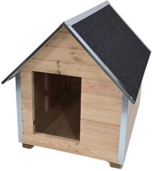 atvi. eu Cușcă Câine Natur, Talie Mare, Protecții Anti-Ros, Coteț Câine AL3