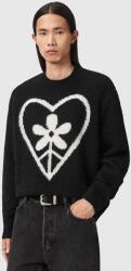 AllSaints pulóver gyapjúkeverékből fekete, M042KD - fekete M