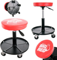 Big Red Forgó műhelyszék, műhelyszék golyóscsapágyas kerekekel Big Red TR6100A