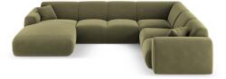 Cosmopolitan Design Coltar in forma de U Nolio cu tapiterie din catifea (COS_UR_184_F1_NOLIO5)