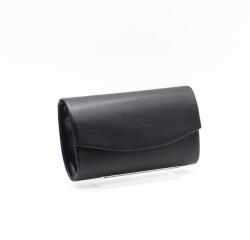 Zellia fekete íves rostbőr alkalmi táska