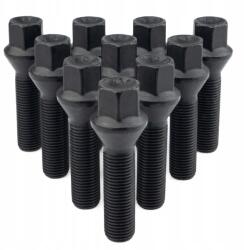 Getmann 10 x Hosszú Getmann Csavar M14x1.5x35mm Kúp alakú, 17-es kulcsnyílás (B66/SG10 BLACK)