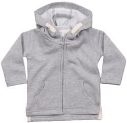 Babybugz Hanorac cu fermoar și glugă pentru copii bumbac organic - Gri prespălat | 18-24 luni (BZ32-1000036563)