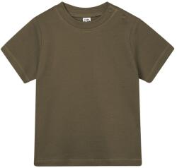 Babybugz Egyszínű csecsemő póló - Army | 6-12 hónap (BZ02-1000036111)