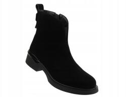 Cambell Női Bakancs Cambell 25-98307 Fekete Bélelt Cipzár Természetes Bőr Velúr (25-98307.CZARNE)