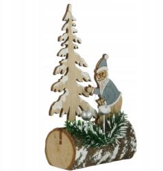 Nowa Fa karácsonyfa figura Mikulással 11 cm erdő befőttes üvegben dekoráció (HS298073/3070161/MIKOŁAJ)