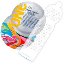 ONE Super Studs - pontozott óvszer (12db) - sexshopcenter