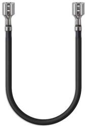 Qoltec Akkumulátor kábel, női FASTON csatlakozó 250 | 20 cm | Fekete (50987)