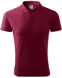 MALFINI Férfi galléros póló Pique Polo - Garnet | L (2038615)