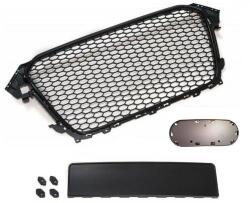  AUDI A4 B8 8K Facelift 2012-2016 lakkozott fekete RS stílusú hűtőrács embléma tartóval - bcf