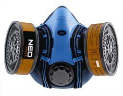 NEO TOOLS Szilikon félmaszk készlet, 2db szűrővel, A1, szerves gázok ellen (97-352) - szerszamparadicsom