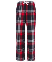 SF (Skinnifit) Pantaloni de pijama din flanelă pentru copii - Roșie / albastru închis | 5-6 ani (SM083-1000294208)
