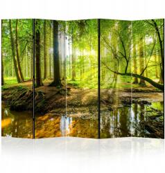  Kétoldalas térelválasztó paraván 225x172 cm, természetes színű, eklektikus stílusú (5-2-11-0-3b-1-2-5)