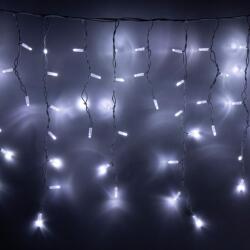Somogyi Elektronic KSFW200WH sorolható fényfüggöny, 4 méter, 200db hidegfehér LED, fehér vezeték, kül- és beltéri (KSFW200WH)