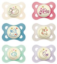 MAM Játszócumi Original night, Világítós, megújult! szilikon lapított (méret: 1) 2 - 6 hó - diaper